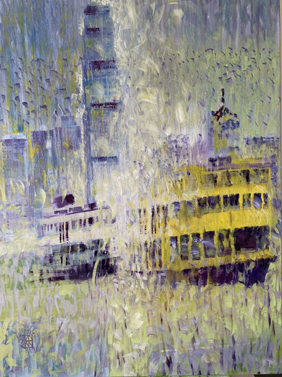 HONG KONG -SOLEIL D'ASIE  - A Paint Artwork by RAFFY